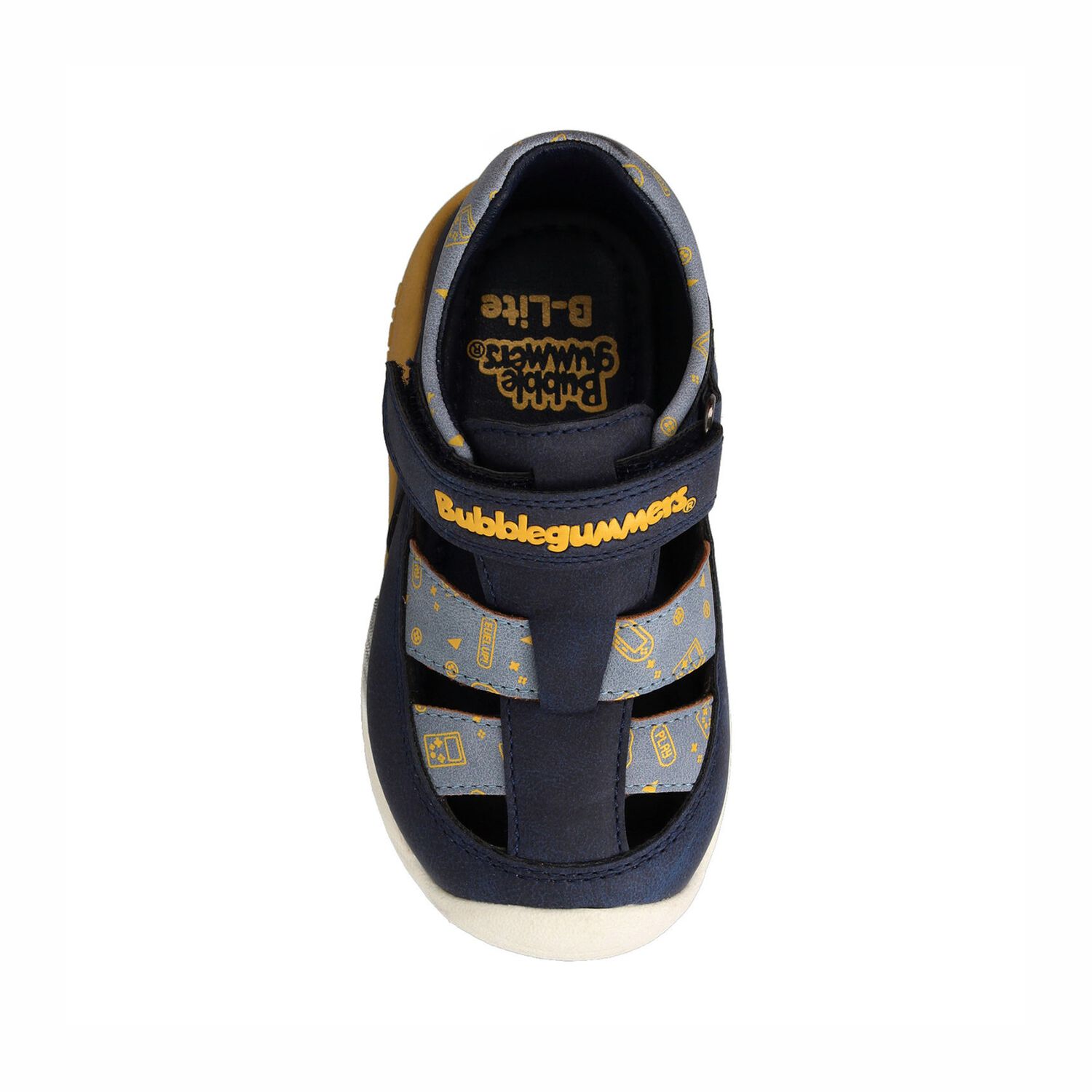 Sandalia Ni&ntilde;o Bubblegummers Bio Fit Azul Marino image number 3.0